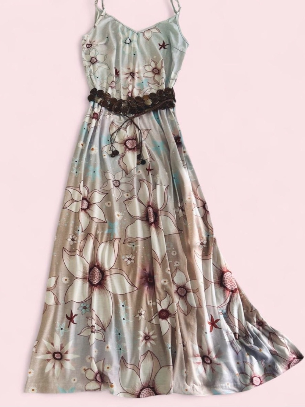 Floral Summer Maxi Slip Dress (NWOT)
